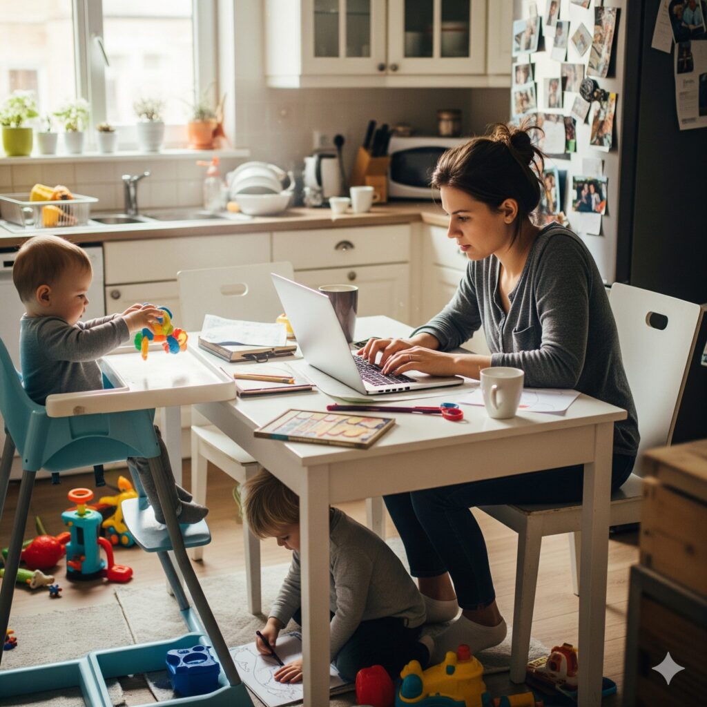 子育て副業のイメージ図