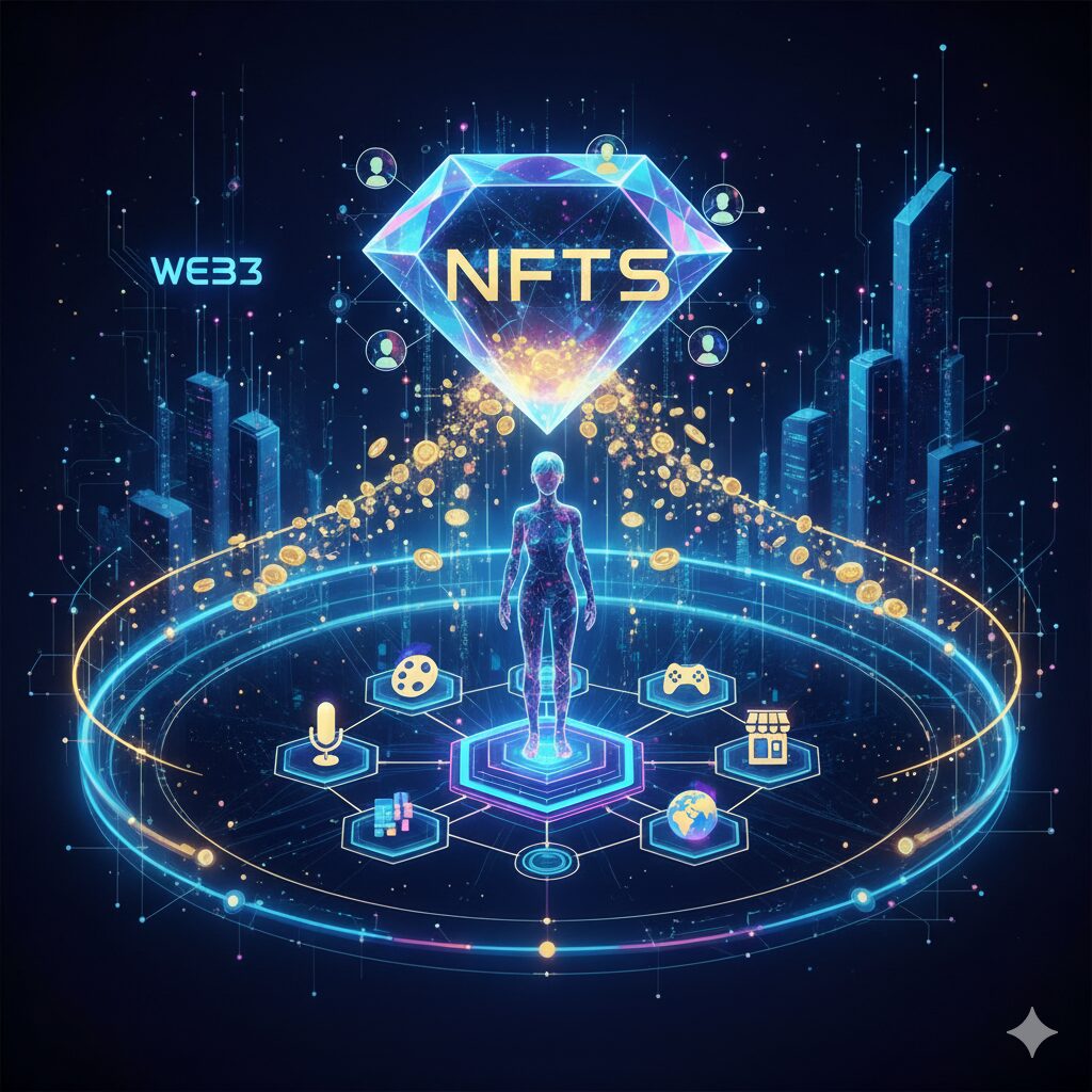 NFTの進化を可視化したイメージ