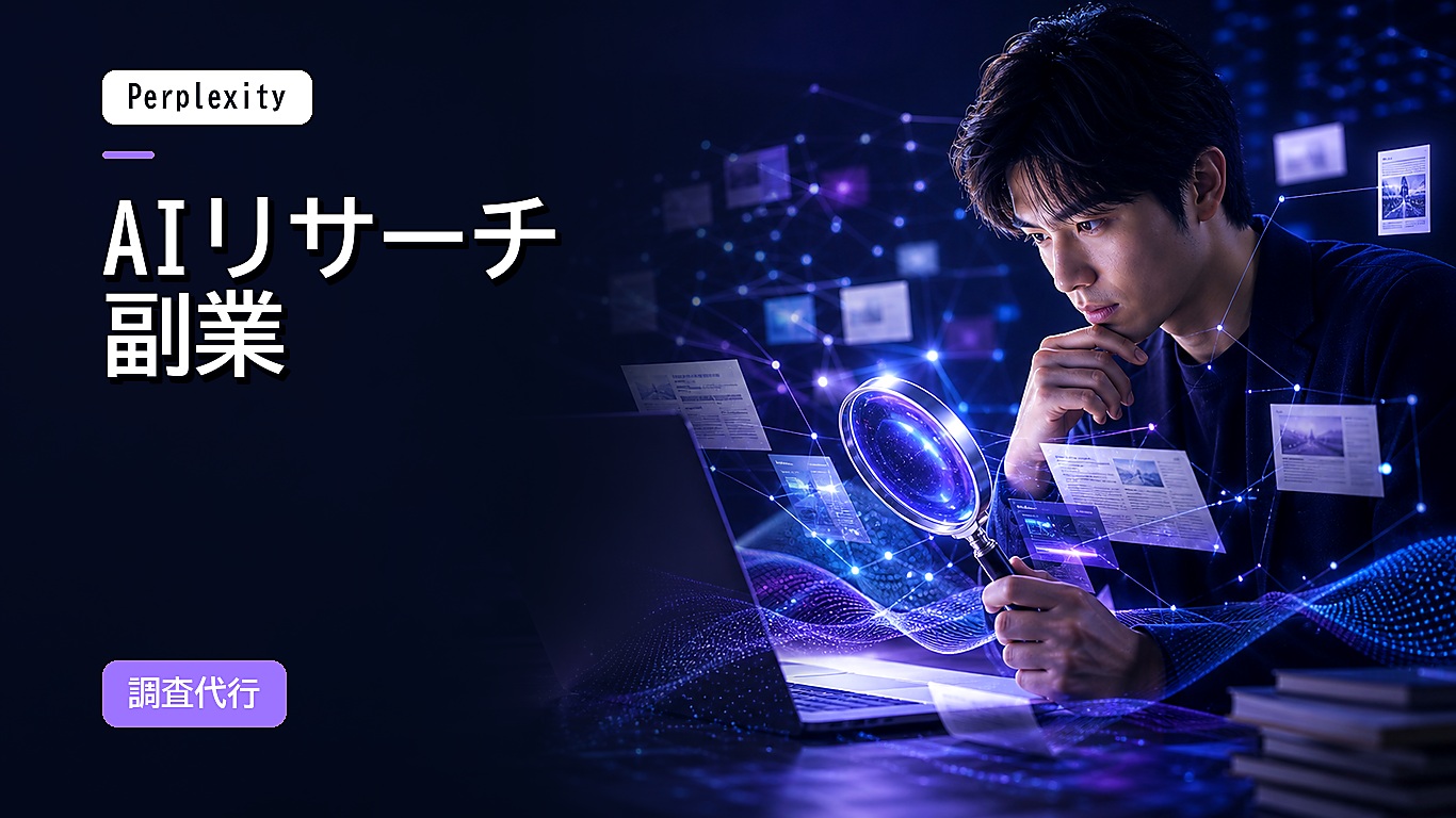 Perplexity副業の始め方【2026年最新】未経験からAIリサーチ代行で月3万円を稼ぐ5ステップ
