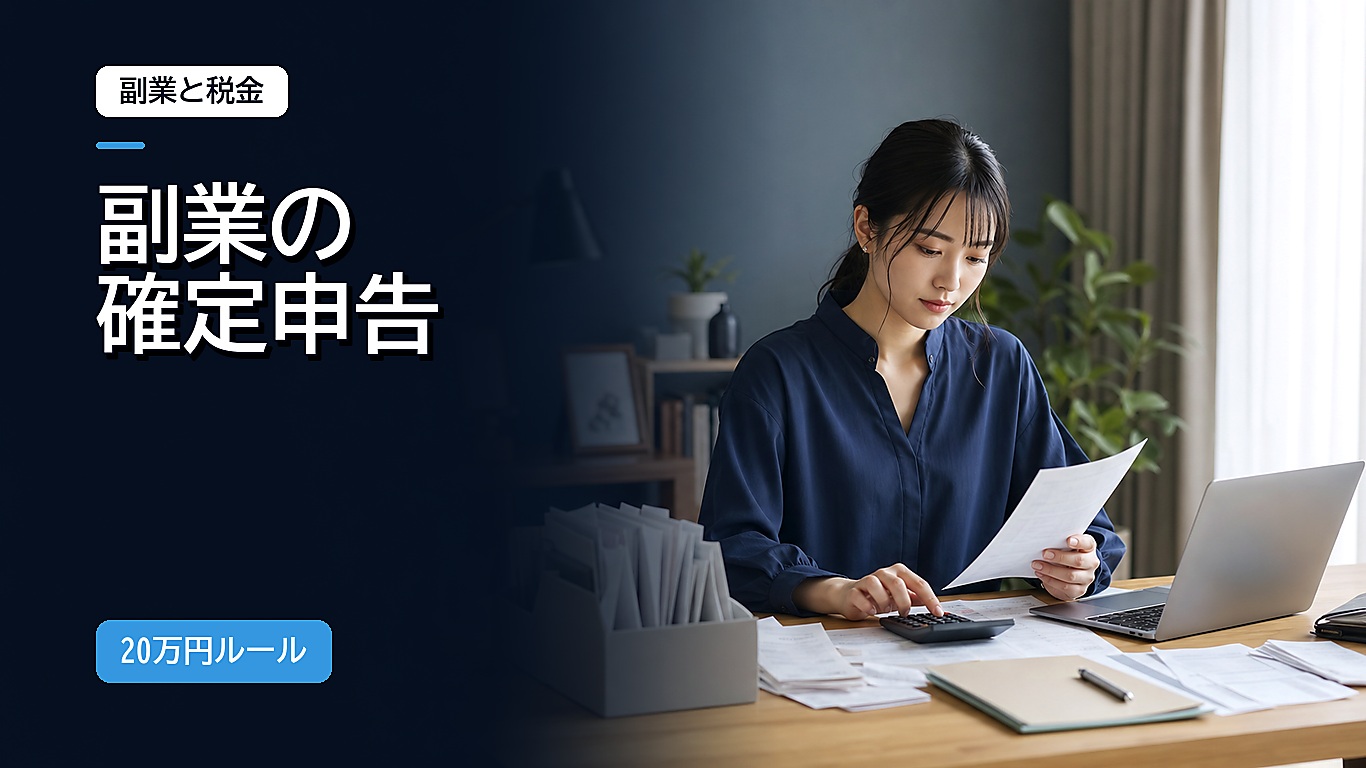 副業の確定申告のやり方【2026年最新】20万円ルールと必要書類を初心者向けに解説