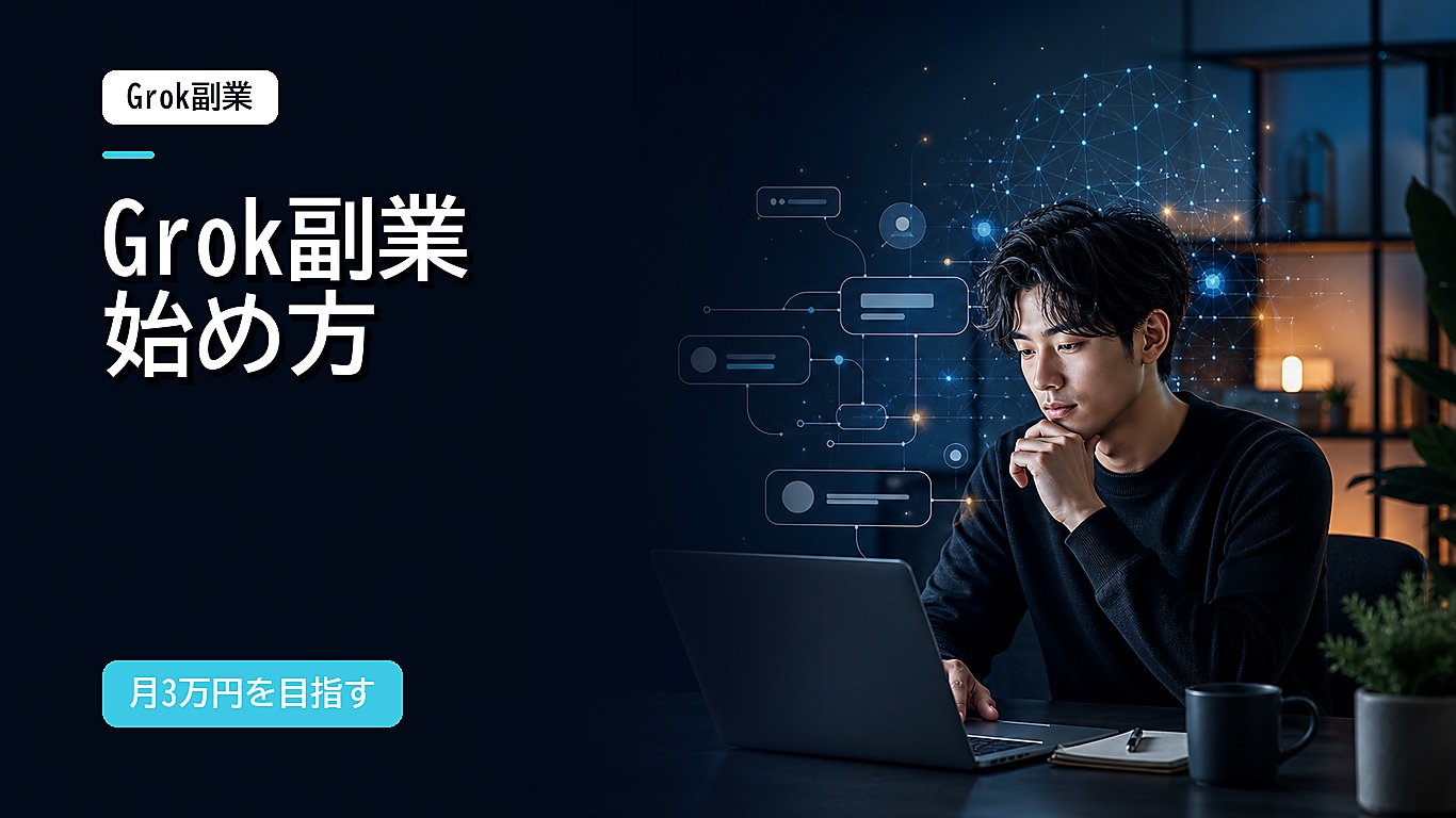 Grok副業の始め方【2026年最新】未経験から月3万円を稼ぐ5つの方法