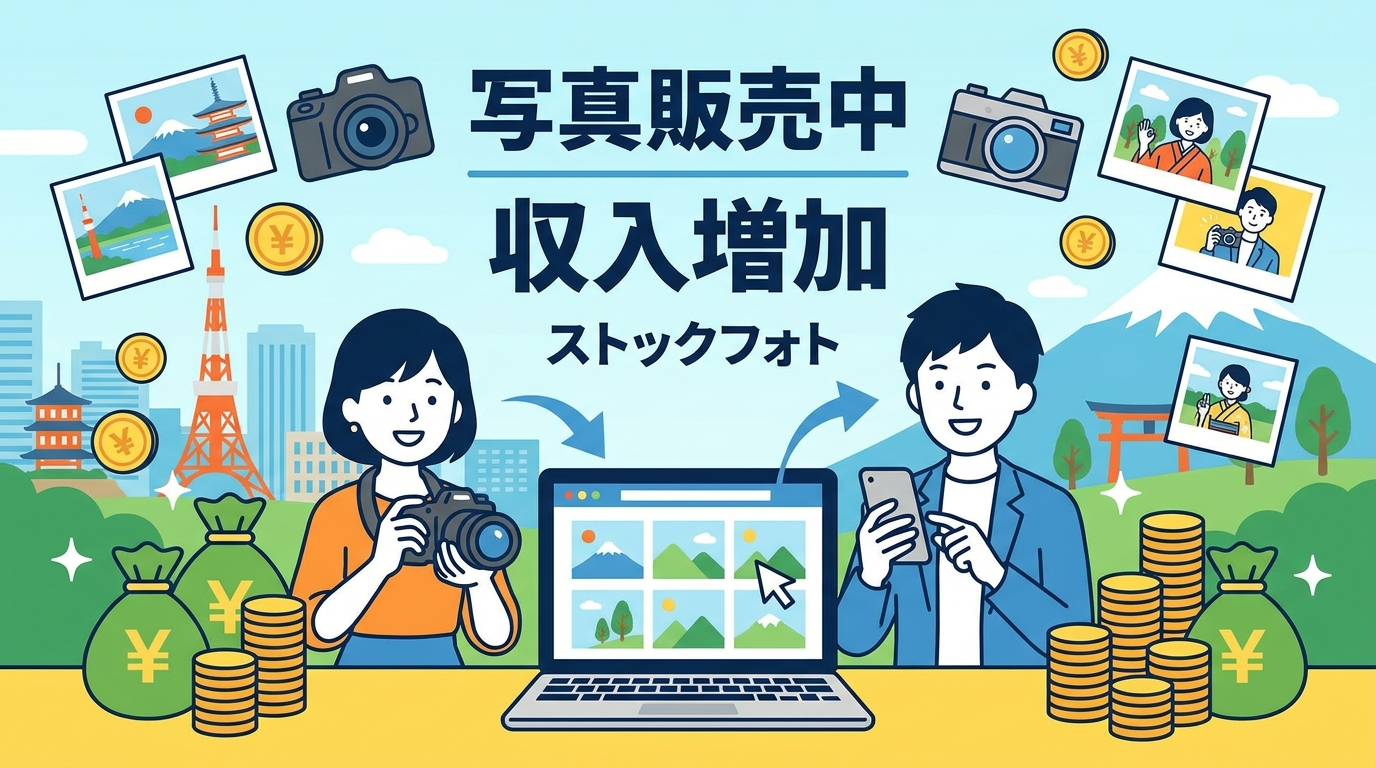 写真販売副業の始め方【2026年最新】スマホの写真をストックフォトで売って月3万円を目指す5ステップ